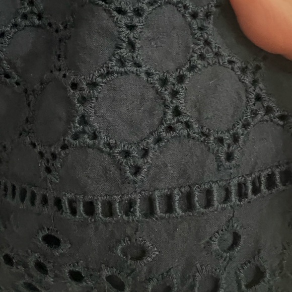 Banana Republic Navy Blue eyelet fully lined dress with size zipper, like new - Picture 5 of 8